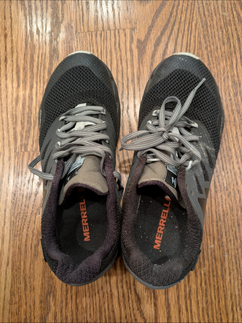 Merrell Women's's Black and Gray Waterproof Athletic Trail Shoes